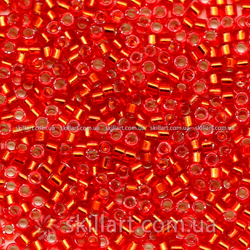Бисер DB-43 Miyuki Delica Beads 11/0 (блестящий, темно-оранжевый)